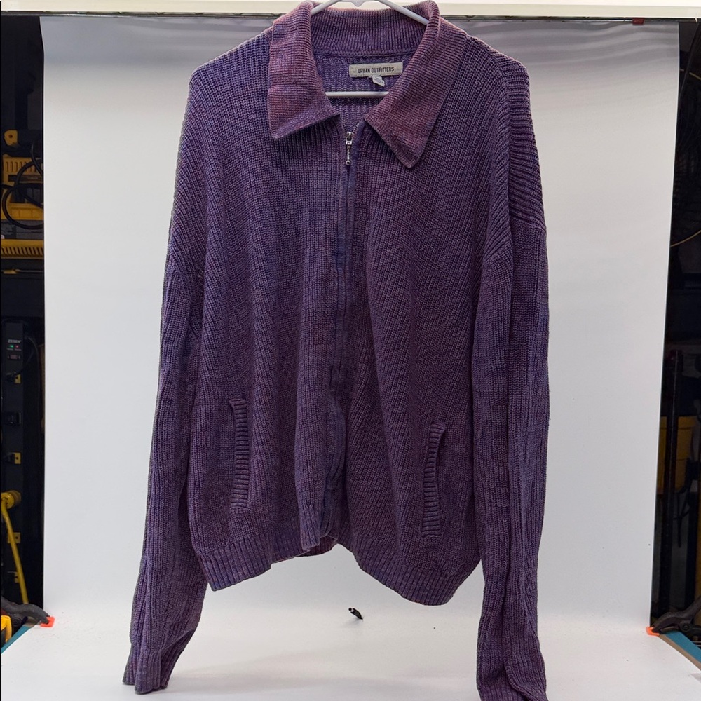Urban Outfitters Purple Men's‎ Cardigan Sweater